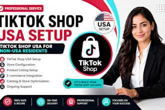 create USA tiktok shop setup, tiktok shop USA for non USA residents