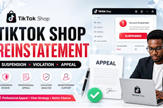 write a tiktok shop suspension appeal  reinstatement