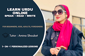 teach you urdu online for speaking, reading and writing