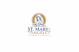 do minimalist catholic church, christian, ministry and religious logo design