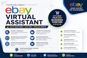 be your ebay virtual assistant for dropshipping