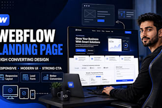 webflow landing page design business landing page, webflow landing page design