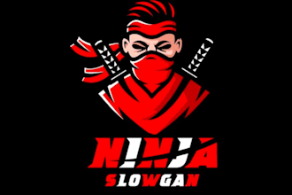 create outstanding self defiance ninja logo for you
