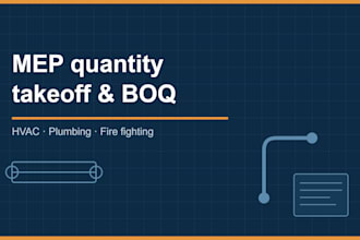 do mep quantity takeoff and boq preparation