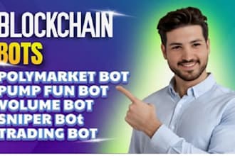 blockchain developer for polymarket kalshi, ai copy trading, pump fun bot