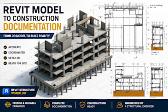 create concrete formwork drawings from revit or structural drawings