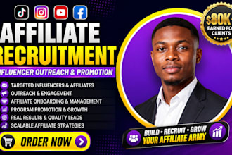 recruit affiliate recruitment influencer outreach affiliate program promotion