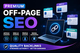 build premium off page SEO backlinks