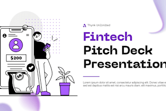 design fintech pitch deck investor presentation startup fundraising deck