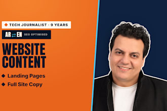 write SEO website content and landing page copy that converts