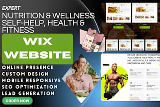 design redesign wix nutrition website health and fitness website therapy website