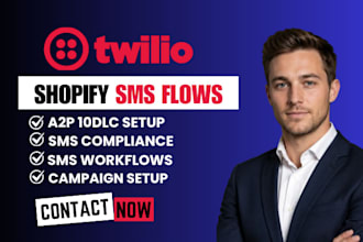 set up twilio SMS automation a2p 10dlc messaging and compliance
