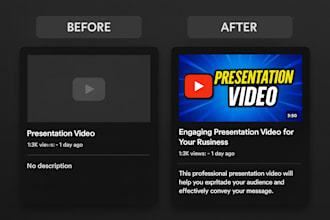 design a youtube thumbnail with SEO title and description