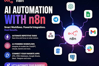 build ai automation workflows with n8n, chatgpt and apis