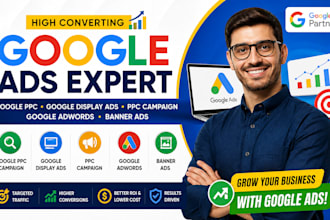 manage google ads PPC campaign, display ads and banner ads