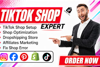 tiktok shop setup, shopify tik tok, tik tok affiliate, fix tik tok dropshipping