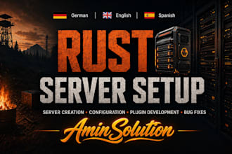 set up your rust server and plugins according to your wishes