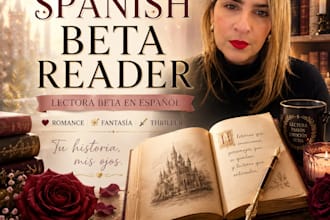 beta read your spanish manuscript with honest and warm feedback