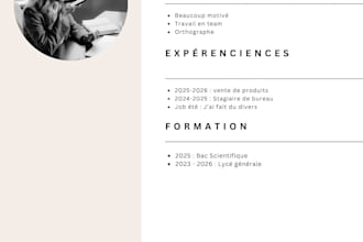 example de CV corrigé