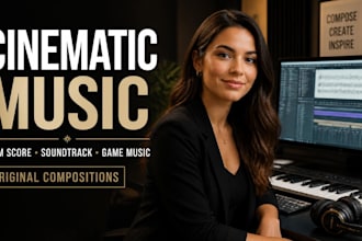 create  cinematic music   film score and soundtrack