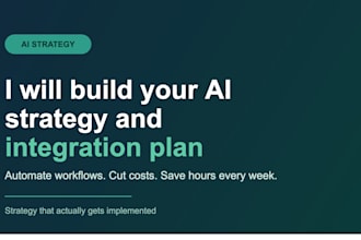 create an ai strategy and integration plan for your business