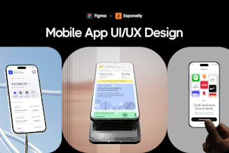 design modern UI UX for ios and android mobile app with figma