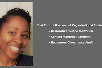develop a just culture roadmap and conflict mitigation strategy