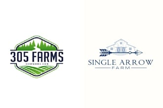 design farm, agriculture, eco, organic logo brand identity