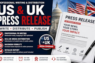 publish US press release distribution PR submission to UK news media publication
