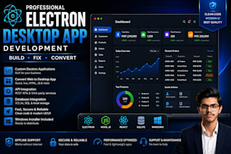 develop a professional electron desktop application