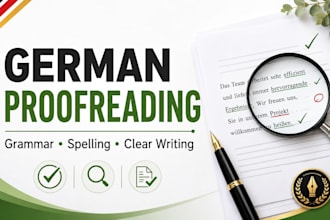 proofread and improve your german text