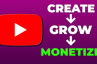 create and grow a youtube channel for monetization