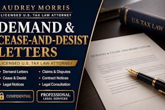 draft professional demand letters and cease and desist letters