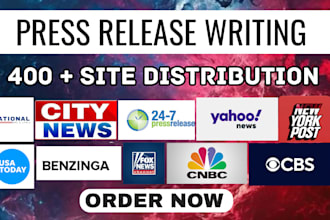 do professional press release writing and PR press release distribution