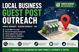 do local business guest post and blogger outreach for SEO