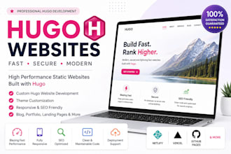 build hugo static website for you