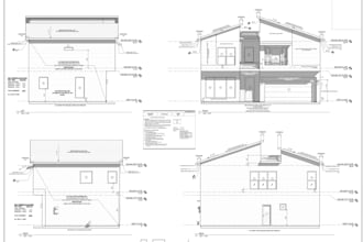 design structural architecture drawing,elevation,floor, section plan,2d draftman