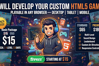 develop your custom HTML5 game playable in any browser