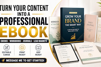 create canva kdp ebook pdf  formatting social media template infographic slides