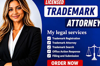 be your licensed trademark attorney for your brand trademark uspto trademark US