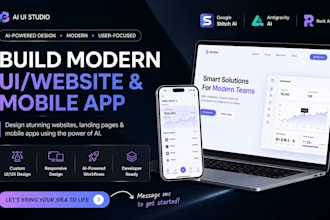 build UI website design mobile app in google stitch ai antigravity rork ai