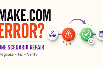 fix your broken make com automation scenario