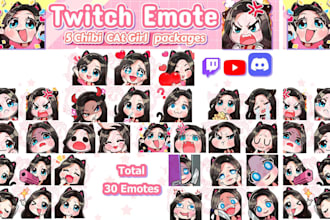 design custom twitch emotes, sub badges, and discord emojis
