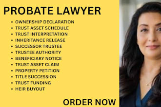 be your georgia, ca,ny,florida probate lawyer for succession, trust and property