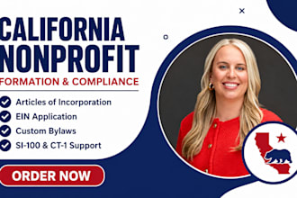 form your california nonprofit with ein bylaws and compliance support