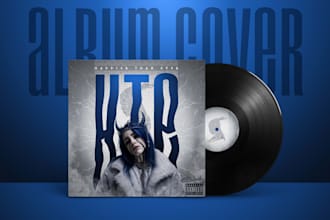 design spotify album cover, music cover art and podcast art