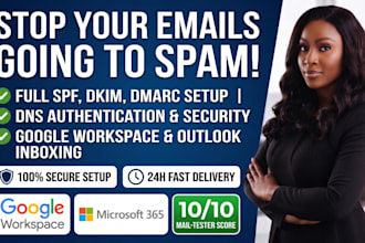 stop emails going to spam with spf, dkim, and dmarc setup