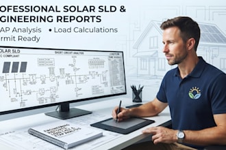 ca fl tx etap load flow short circuit analysis and solar sld engineering report