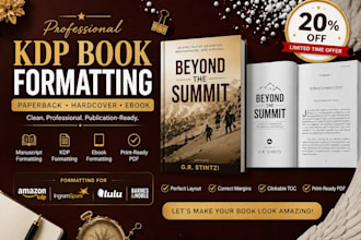 kdp book formatting, paperback formatting, ebook and manuscript formatting PDF