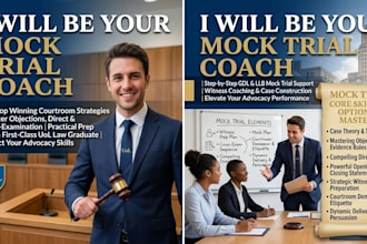 be your mock trial coach and legal advocacy tutor
